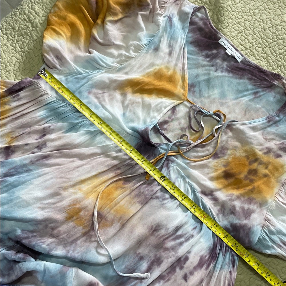 Young fabulous and broke oversized, tie-dye dress with puff sleeves - Picture 5 of 6